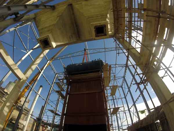 Montaža bubnja kotla na ugalj 140 Montaža bubnja kotla na ugalj