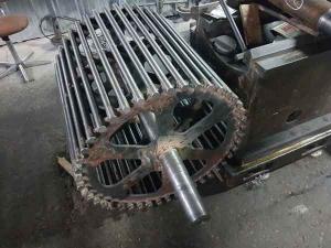 Bucket elevator steel pulley