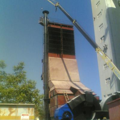 Grain drier before reconstruction